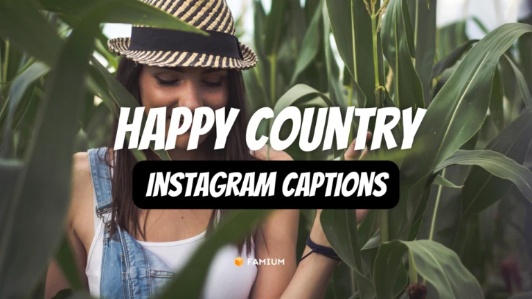 Happy Country Captions for Instagram